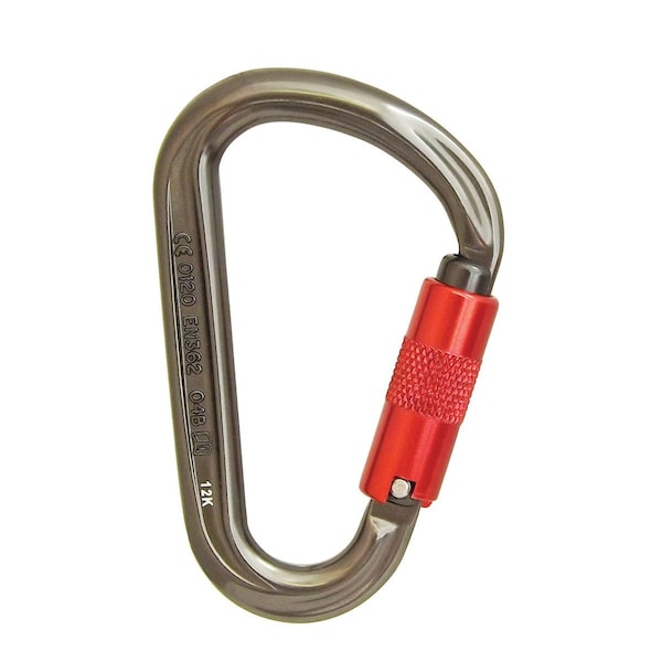 Carabiner-Hms, Screwgate, Aluminum 10" x5" x0.5"